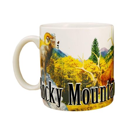 AMERICAWARE Rocky Mtn Natural Park 18 oz Full Color Relief Mug AM16395